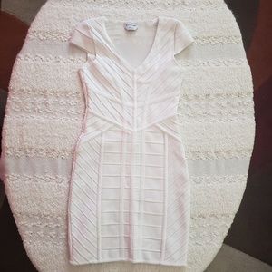 Bebe White Bandage Dress